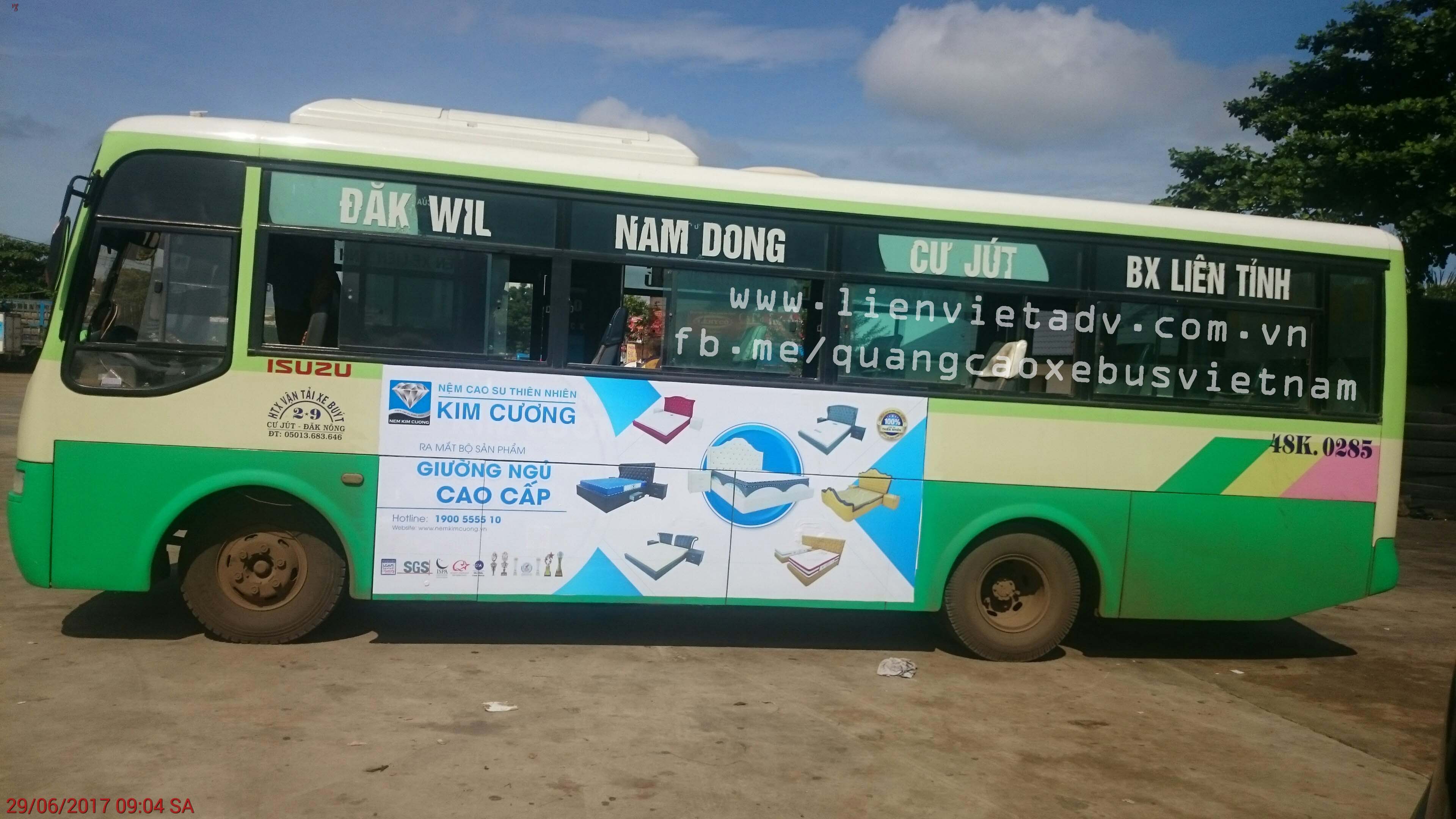 Quảng cáo xe bus Đắk Nông