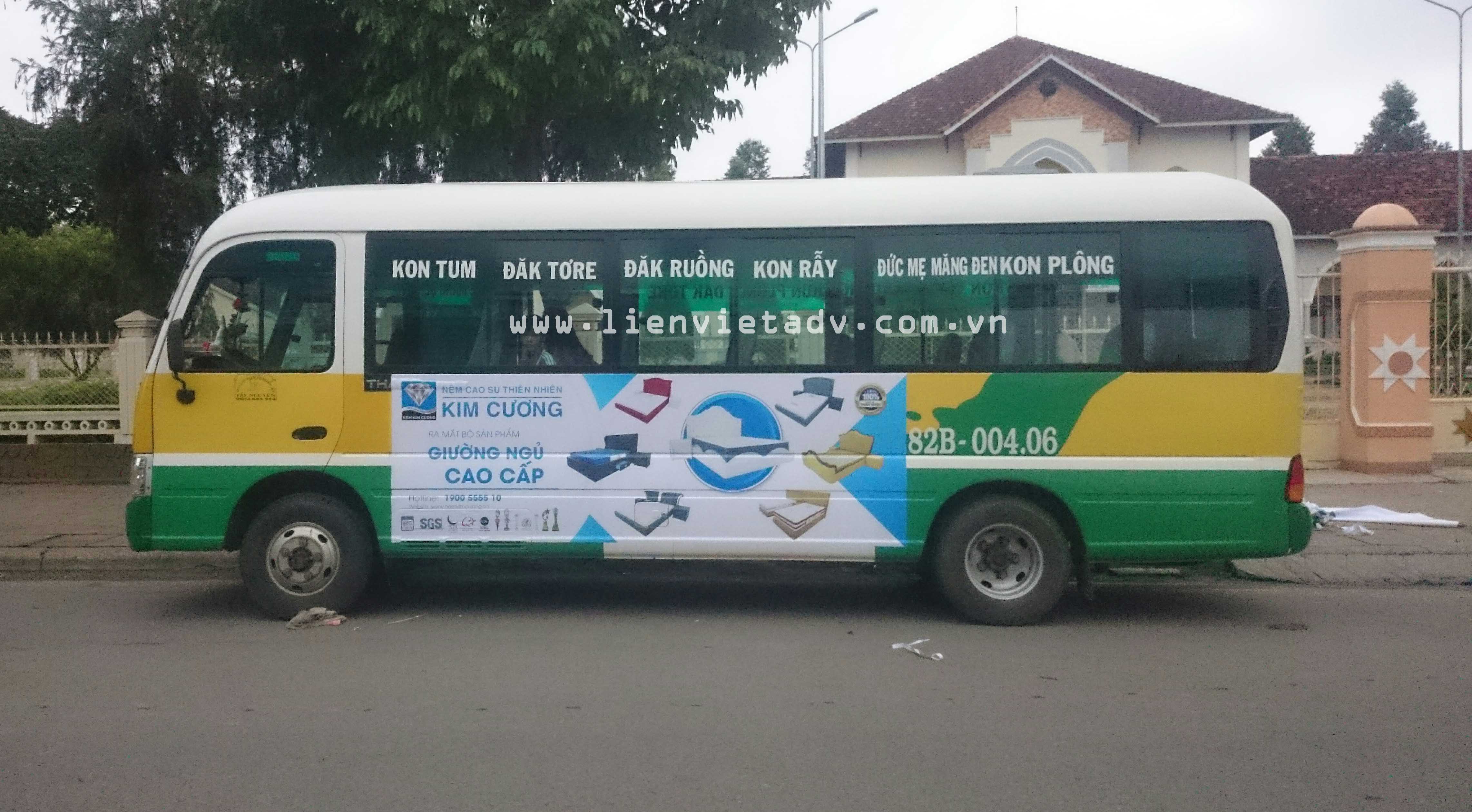 Quảng cáo xe Bus Kon Tum