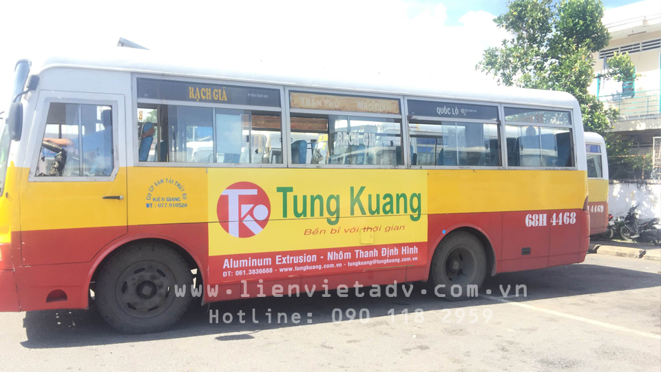 Quảng cáo xe Bus Kiên Giang