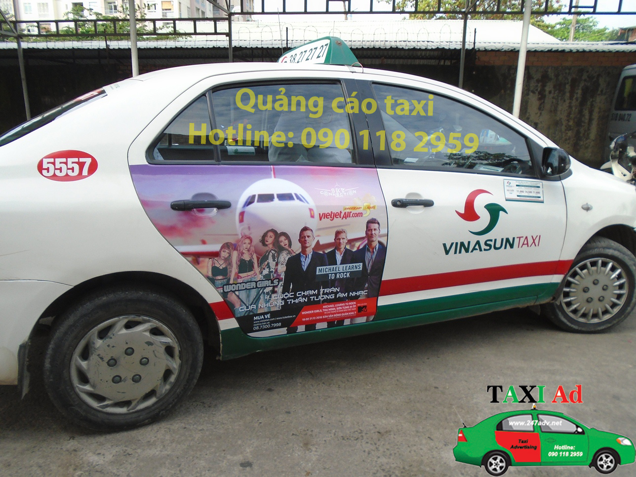 Quảng cáo Taxi Vinasun